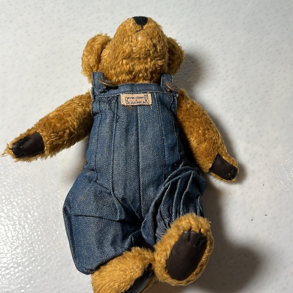 Vintage Boyds Mini Bear with Denim Overalls Jointed Classic - Picture 3 of 5